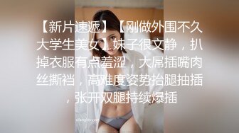 【新片速遞】【刚做外围不久大学生美女】妹子很文静，扒掉衣服有点羞涩，大屌插嘴肉丝撕裆，高难度姿势抬腿抽插，张开双腿持续爆插