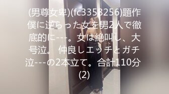 (男尊女卑)(fc3358256)題作僕に逆らった女を男2人で徹底的に---。女は絶叫し、大号泣。 仲良しエッチとガチ泣---の2本立て。合計110分 (2)