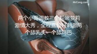 美乳美尻妹子～一次被两根肉棒喂饱饱