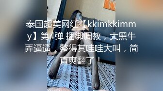 泰国超美网红【kkimkkimmy】第4弹 捆绑调教，大黑牛弄逼逼，整得其哇哇大叫，简直爽翻了！