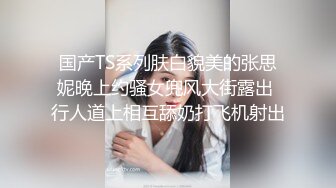 国产TS系列肤白貌美的张思妮晚上约骚女兜风大街露出 行人道上相互舔奶打飞机射出