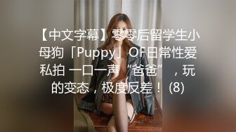 【中文字幕】零零后留学生小母狗「Puppy」OF日常性爱私拍 一口一声“爸爸”，玩的变态，极度反差！ (8)