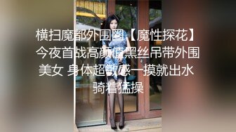 横扫魔都外围圈【魔性探花】今夜首战高颜值黑丝吊带外围美女 身体超敏感一摸就出水 骑着猛操